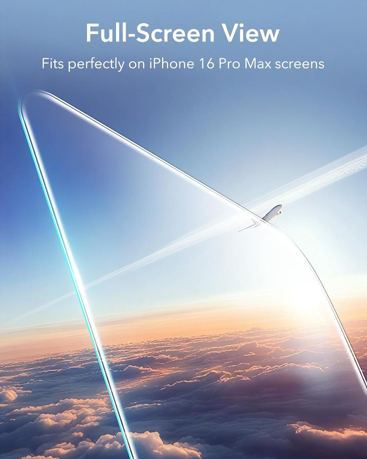 imageESR 3 Pack for iPhone 14 Pro Max Screen Protector 9H Hardness Military Grade Shatterproof Tempered Glass Film with Flawless Fit Tray3 Pack with Flawless Fit Tray