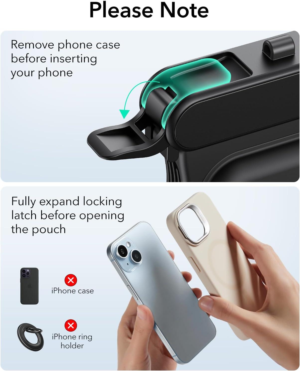 imageESR Waterproof Phone Pouch for iPhone 1314 15 Underwater Touch Sensitivity IPX8 Floating Waterproof Cellphone Case with Lanyard Dry Bag for Snorkeling BlackBlack