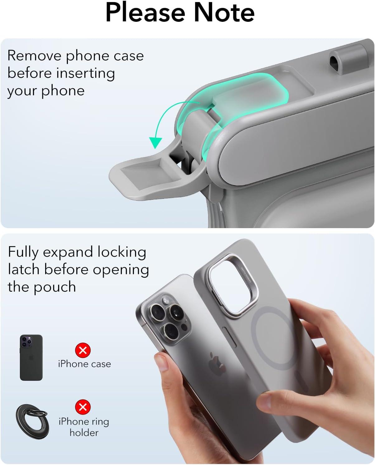 imageESR Waterproof Phone Pouch for iPhone 1314 15 Underwater Touch Sensitivity IPX8 Floating Waterproof Cellphone Case with Lanyard Dry Bag for Snorkeling BlackTitanium