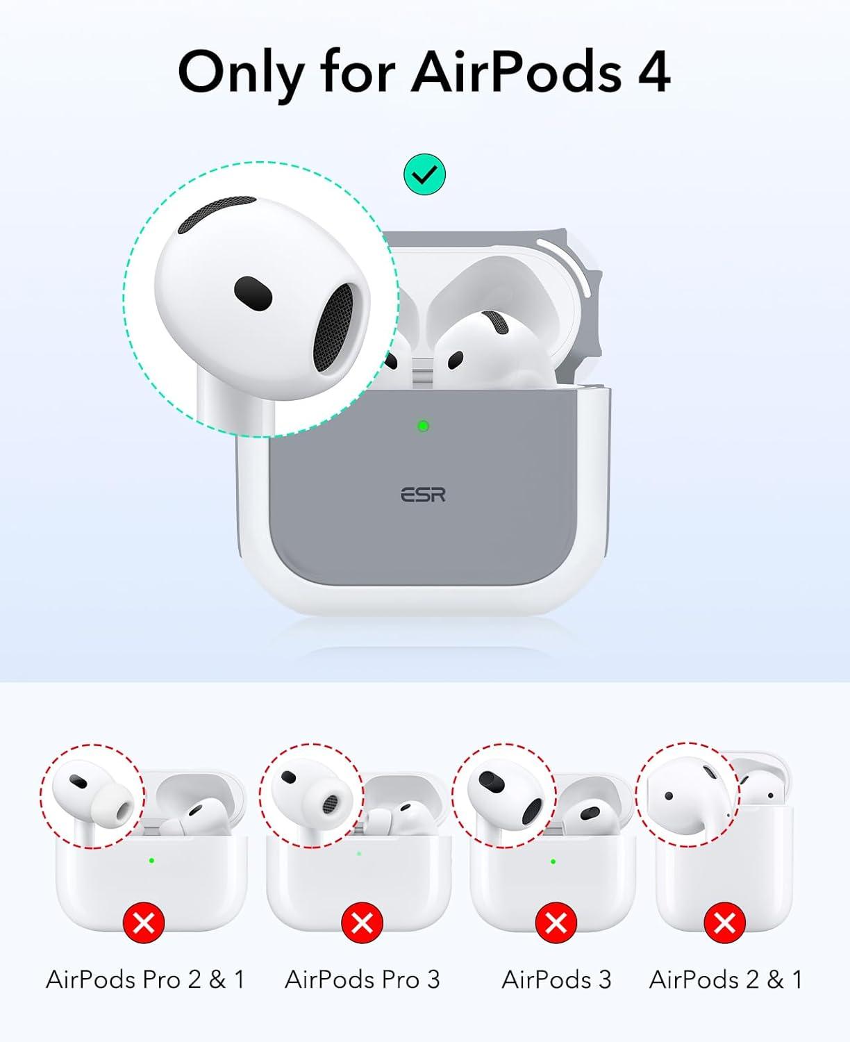 imageESR for AirPods Pro 3 Case Compatible with AirPods Pro 3rd Generation Case 2025 Compatible with MagSafe Full Drop Protection Cover with Lanyard WhiteWhite