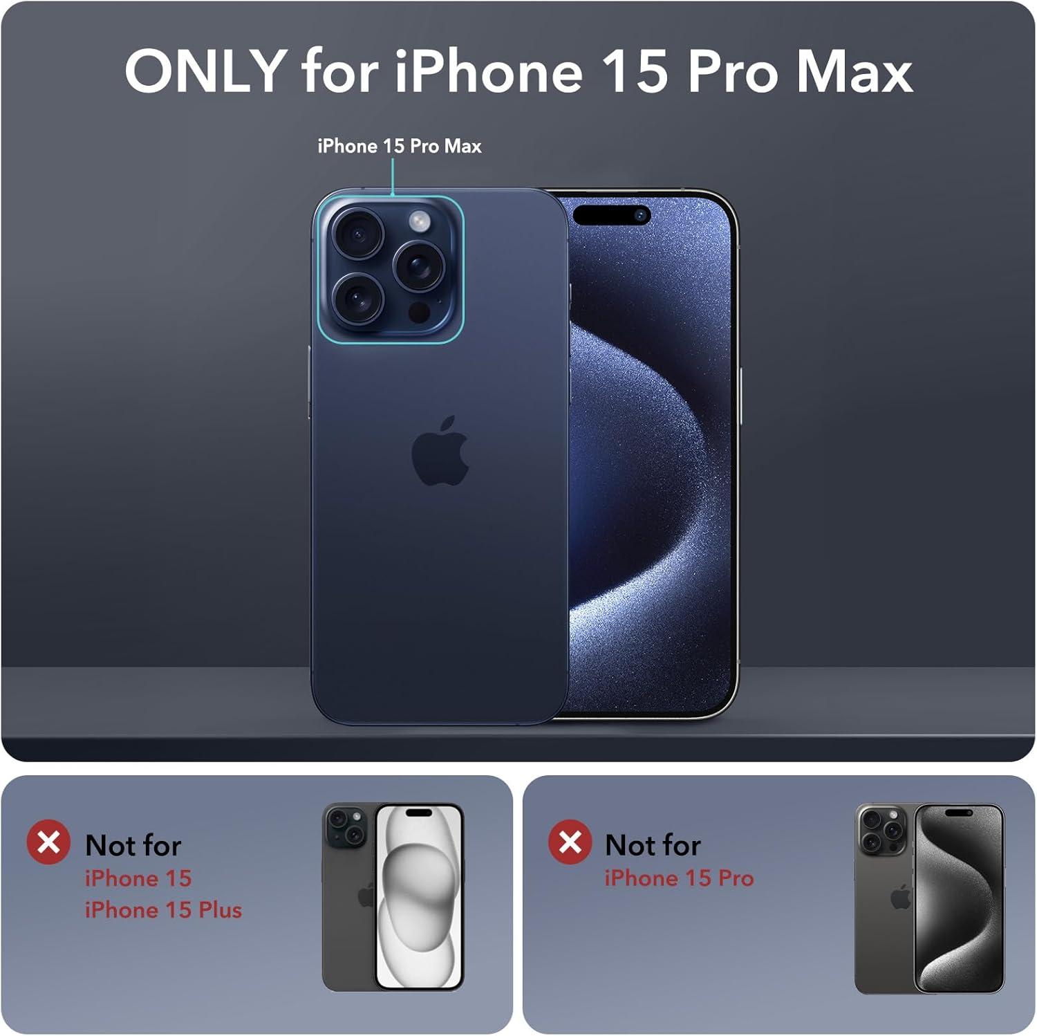 imageESR for iPhone 15 Case with Stand Compatible with MagSafe FullBody MilitaryGrade Drop Proof Case with Builtin 9H Tempered Glass Screen Protector Armor Series Clear Dark BlueClear Dark Blue Stand