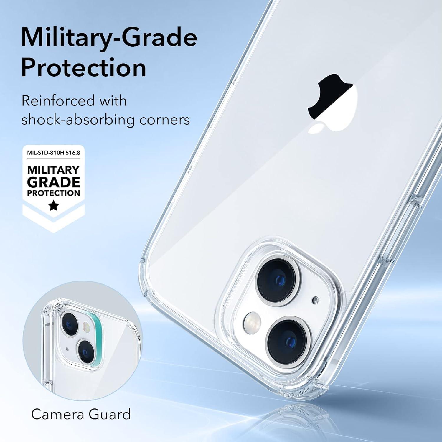 imageESR for iPhone 17 Pro Max Case with Stash Stand 7X MilitaryGrade Drop Protection with Camera Control ShockAbsorbing Phone Rugged Cover Compatible with MagSafe Accessories Cyber Series BlackClear