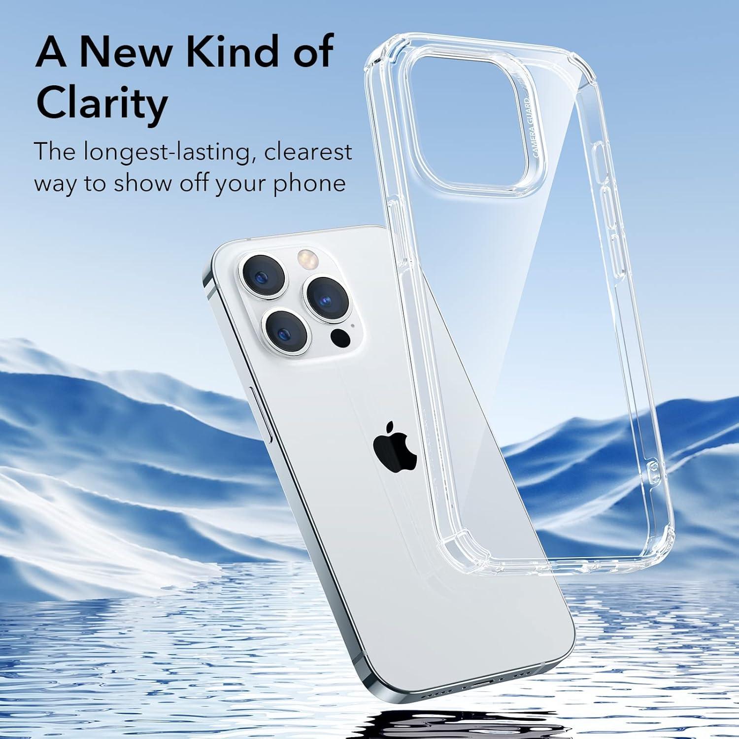 imageESR for iPhone 17 Pro Max Case with Stash Stand 7X MilitaryGrade Drop Protection with Camera Control ShockAbsorbing Phone Rugged Cover Compatible with MagSafe Accessories Cyber Series BlackClear