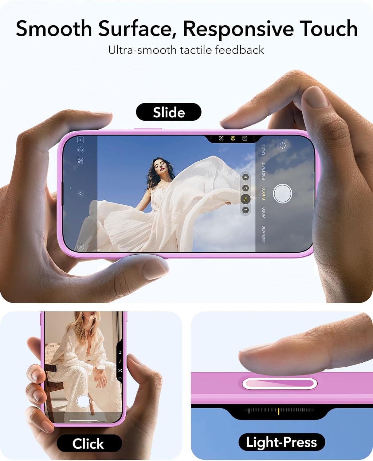 imageESR for iPhone 17 Pro Max Case with Stash Stand Camera Control Cover Compatible with MagSafe MilitaryGrade Drop Protection Magnetic Phone Case ScratchResistant Back CoverFrosted OrangeCFrosted Pink