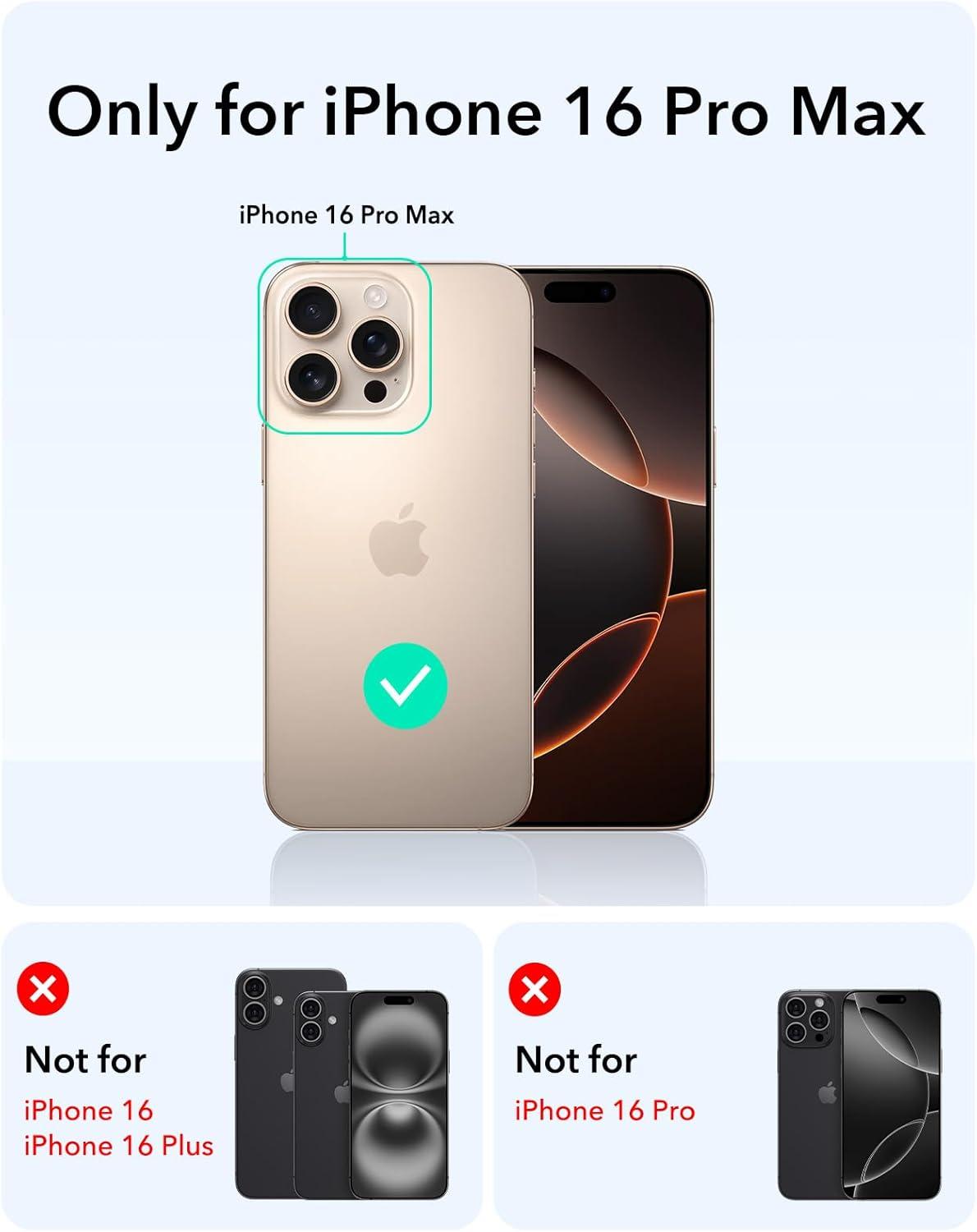 imageESR for iPhone 17 Pro Max Case with Stash Stand Camera Control Cover Compatible with MagSafe MilitaryGrade Drop Protection Magnetic Phone Case ScratchResistant Back CoverFrosted OrangeCFrosted Pink