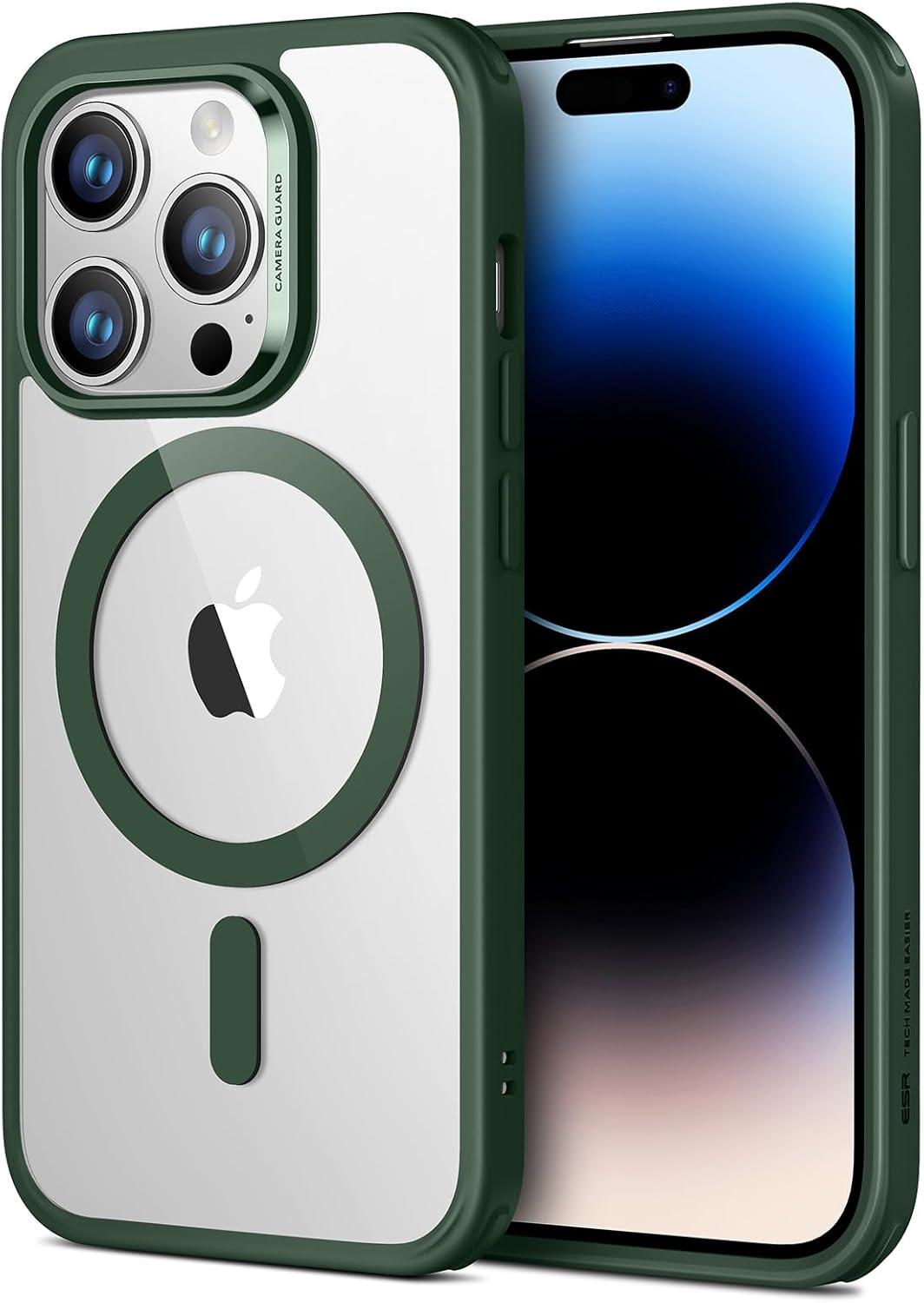 imageESR for iPhone Air Case Camera Control Compatible with MagSafe Shockproof MilitaryGrade Protection Magnetic Phone Case for iPhone 17 Air Case ClearBClear Green