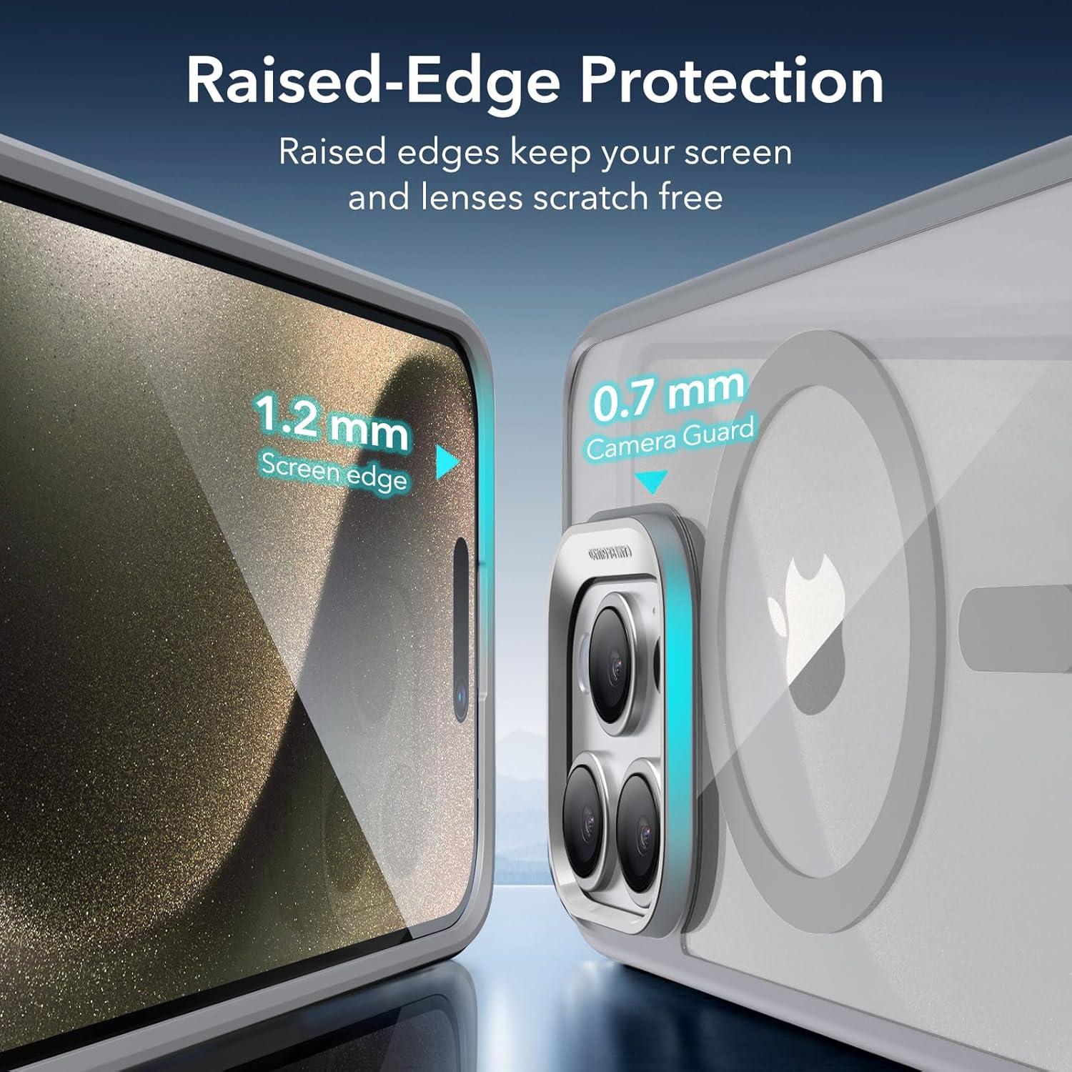 imageESR for iPhone Air Case Camera Control Compatible with MagSafe Shockproof MilitaryGrade Protection Magnetic Phone Case for iPhone 17 Air Case ClearBClear Grey