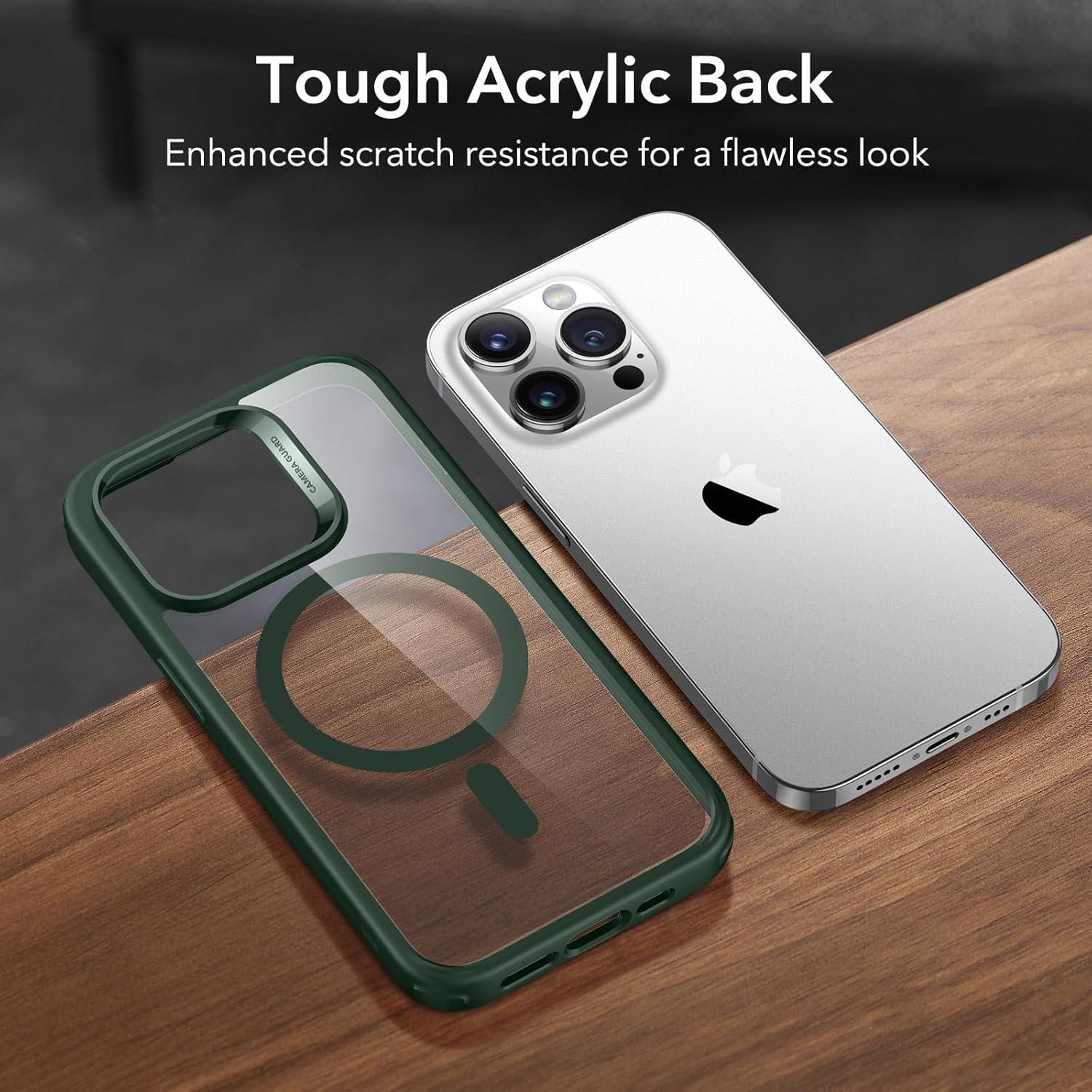 imageESR for iPhone Air Case Camera Control Compatible with MagSafe Shockproof MilitaryGrade Protection Magnetic Phone Case for iPhone 17 Air Case ClearBClear Green