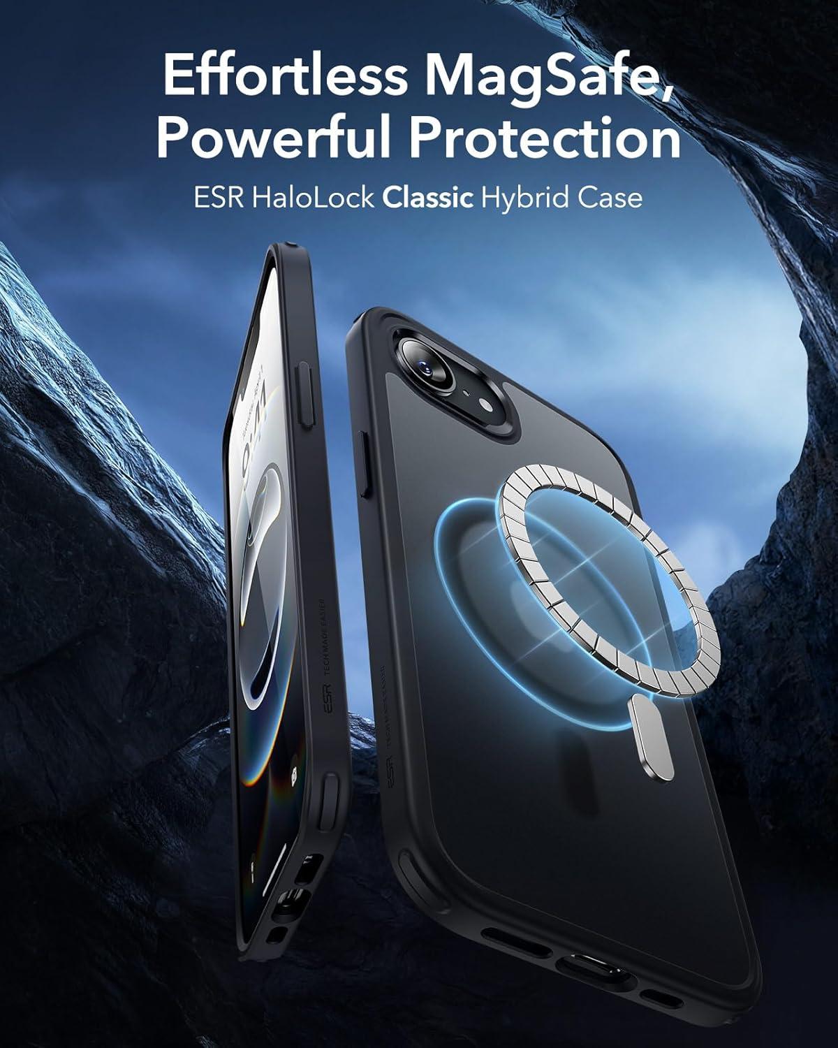 imageESR for iPhone Air Case Camera Control Compatible with MagSafe Shockproof MilitaryGrade Protection Magnetic Phone Case for iPhone 17 Air Case ClearCFrosted Black