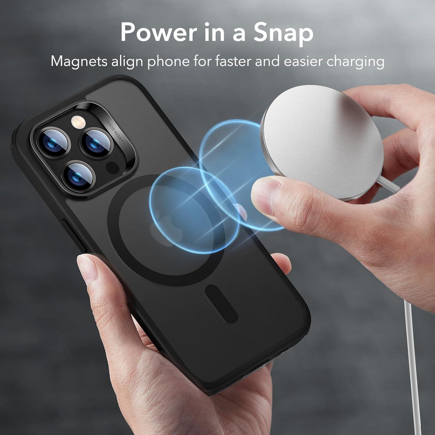 imageESR for iPhone Air Case Camera Control Compatible with MagSafe Shockproof MilitaryGrade Protection Magnetic Phone Case for iPhone 17 Air Case ClearCFrosted Black