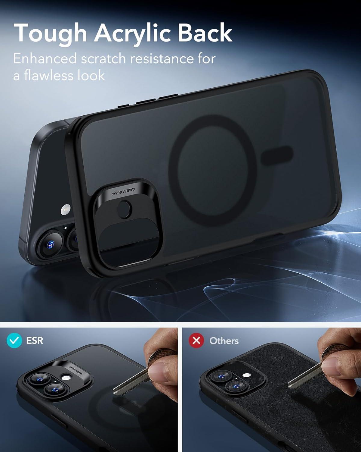 imageESR for iPhone Air Case Camera Control Compatible with MagSafe Shockproof MilitaryGrade Protection Magnetic Phone Case for iPhone 17 Air Case ClearCFrosted Black