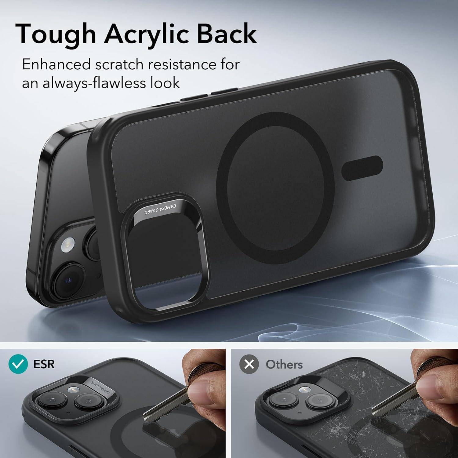 imageESR for iPhone Air Case Camera Control Compatible with MagSafe Shockproof MilitaryGrade Protection Magnetic Phone Case for iPhone 17 Air Case ClearCFrosted Black