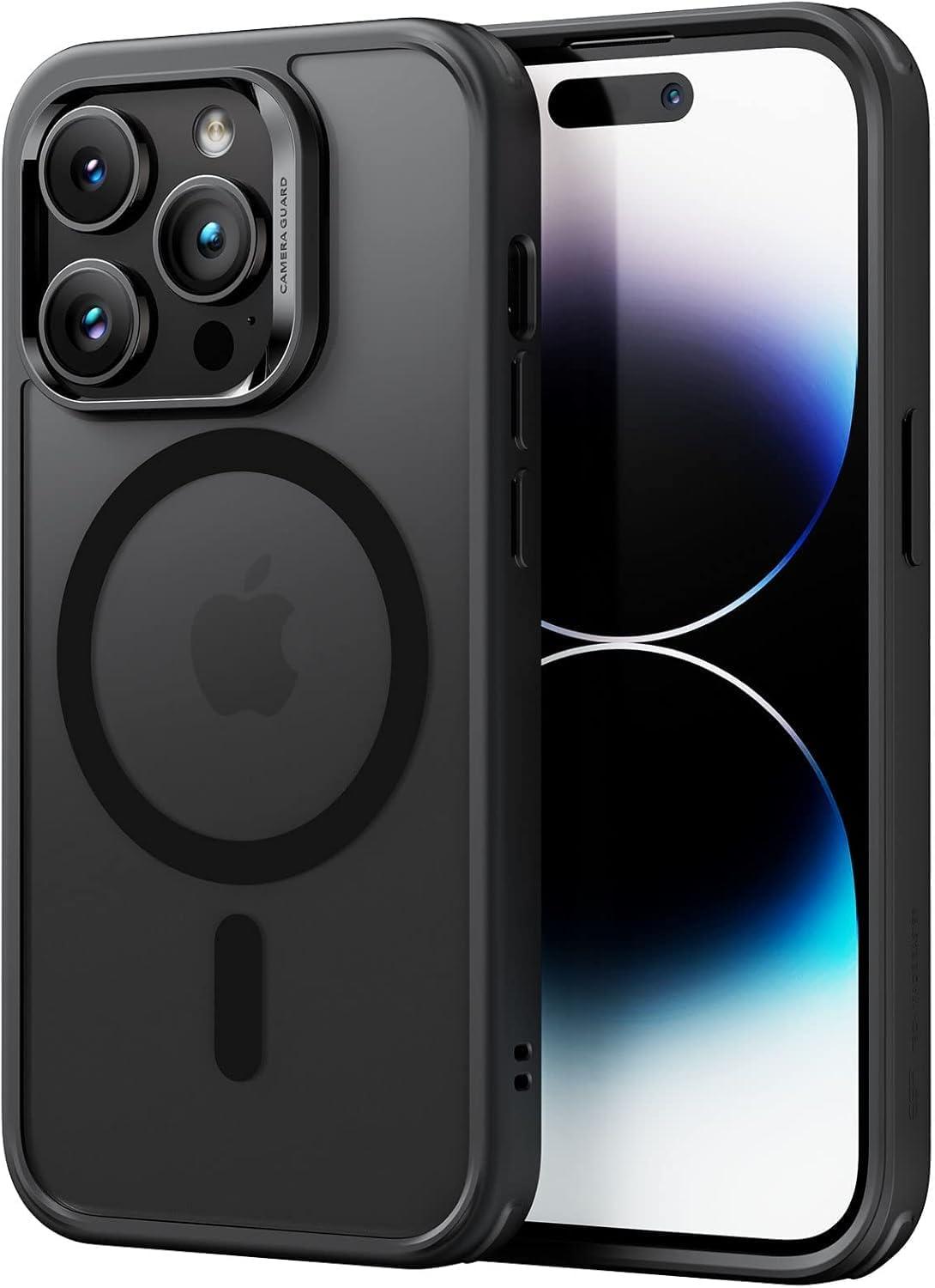 imageESR for iPhone Air Case Camera Control Compatible with MagSafe Shockproof MilitaryGrade Protection Magnetic Phone Case for iPhone 17 Air Case ClearCFrosted Black