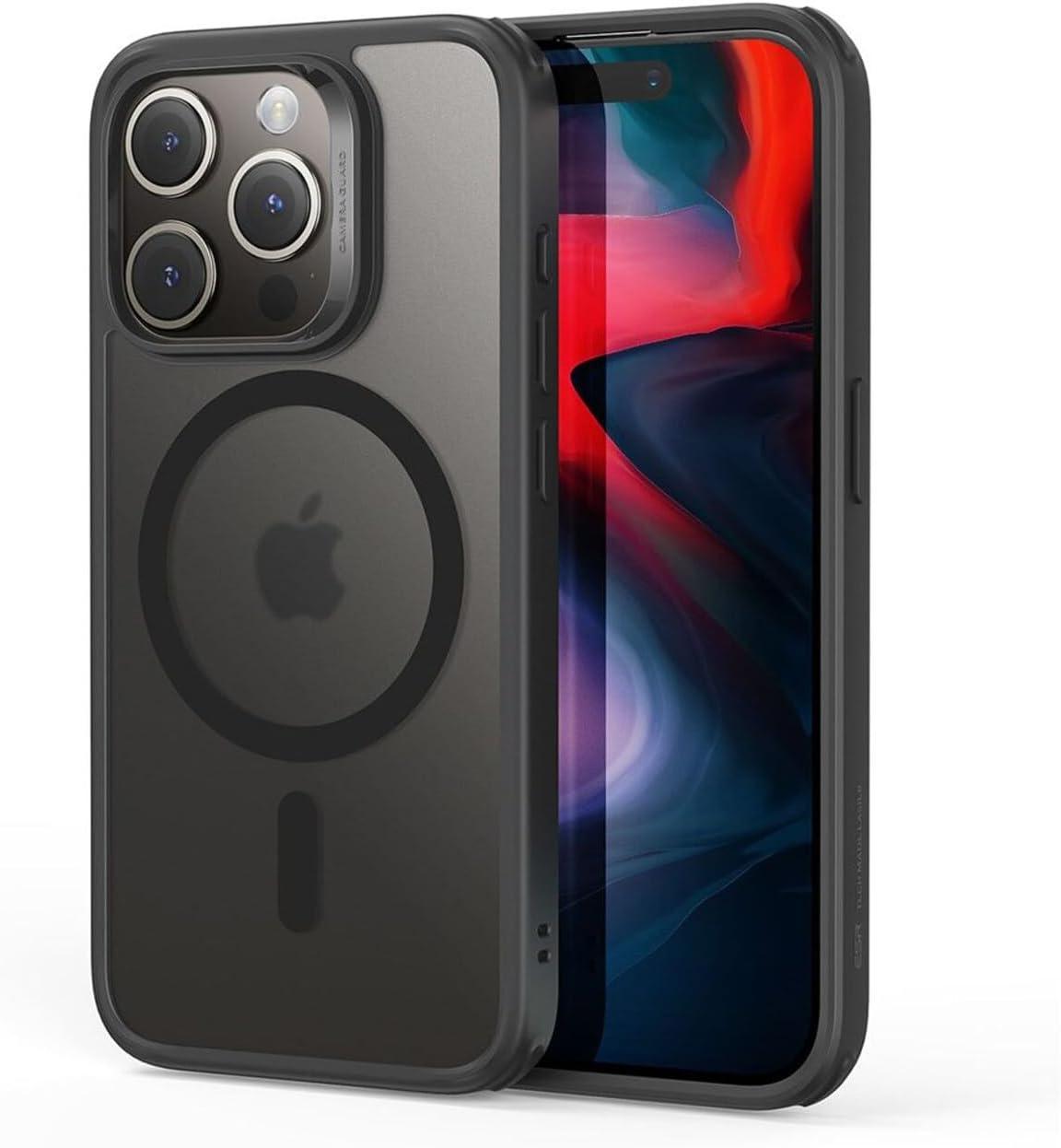 imageESR for iPhone Air Case Camera Control Compatible with MagSafe Shockproof MilitaryGrade Protection Magnetic Phone Case for iPhone 17 Air Case ClearCFrosted Black