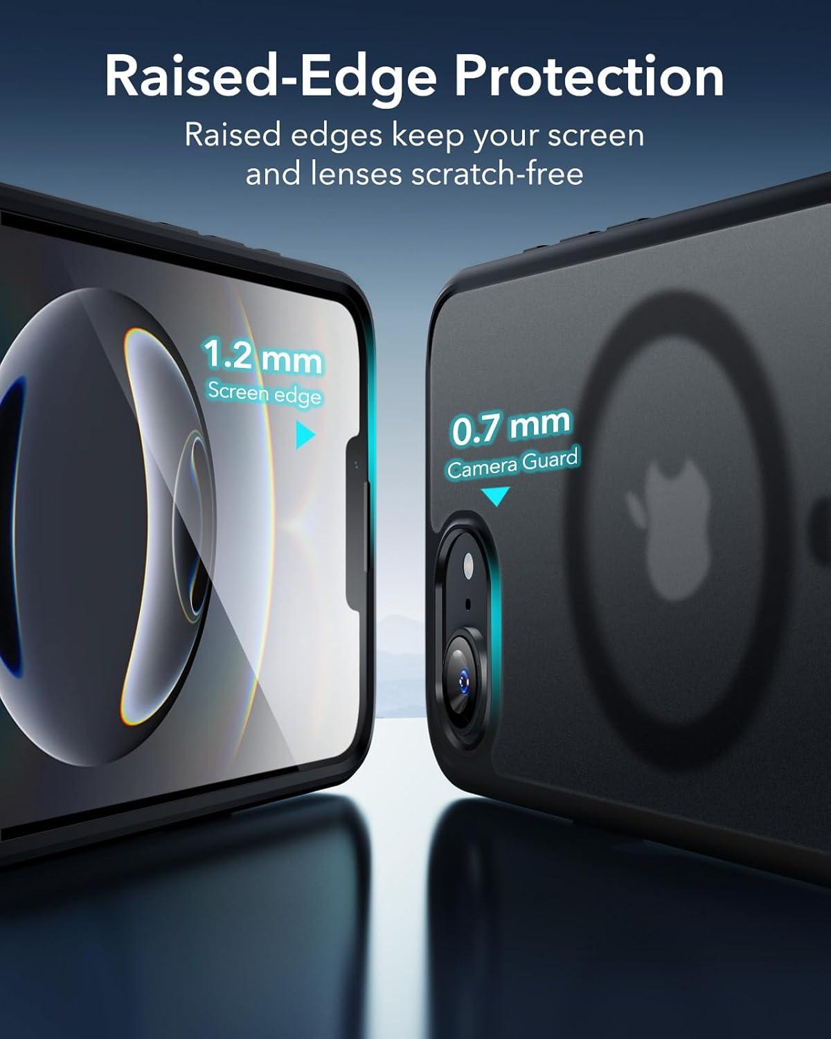 imageESR for iPhone Air Case Camera Control Compatible with MagSafe Shockproof MilitaryGrade Protection Magnetic Phone Case for iPhone 17 Air Case ClearCFrosted Black