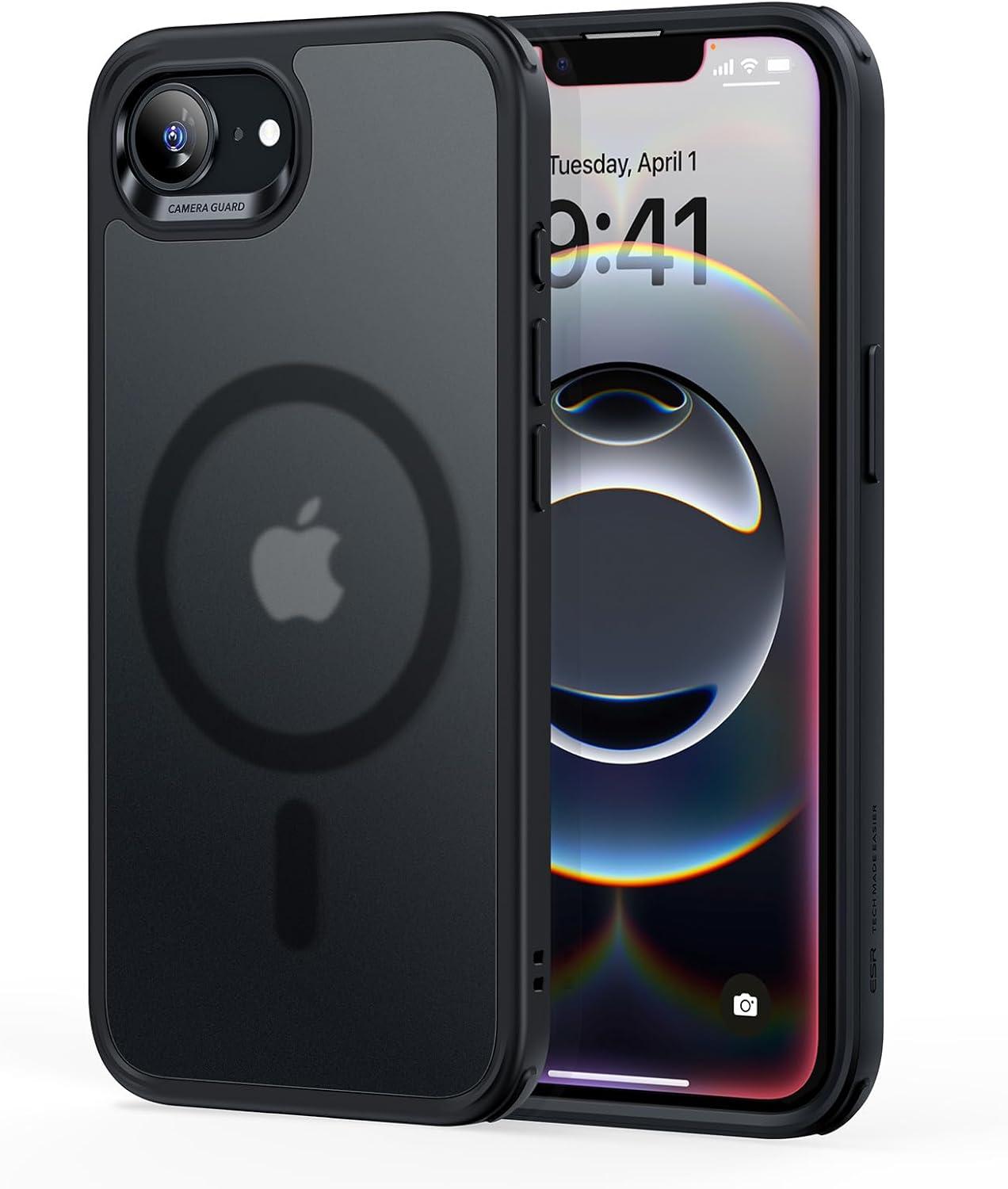 imageESR for iPhone Air Case Camera Control Compatible with MagSafe Shockproof MilitaryGrade Protection Magnetic Phone Case for iPhone 17 Air Case ClearCFrosted Black