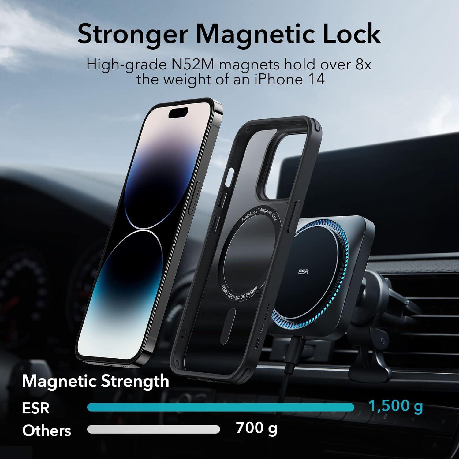 imageESR for iPhone Air Case Camera Control Compatible with MagSafe Shockproof MilitaryGrade Protection Magnetic Phone Case for iPhone 17 Air Case ClearCFrosted Black