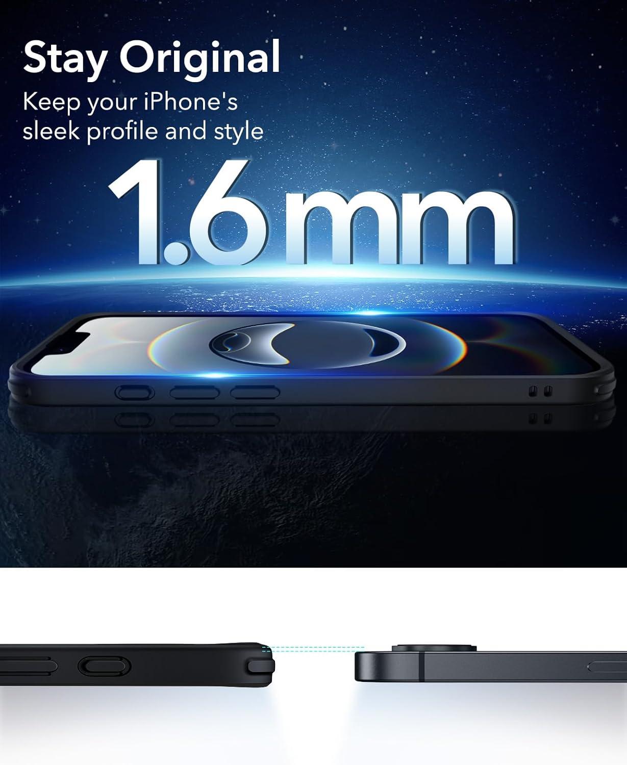 imageESR for iPhone Air Case Camera Control Compatible with MagSafe Shockproof MilitaryGrade Protection Magnetic Phone Case for iPhone 17 Air Case ClearCFrosted Black