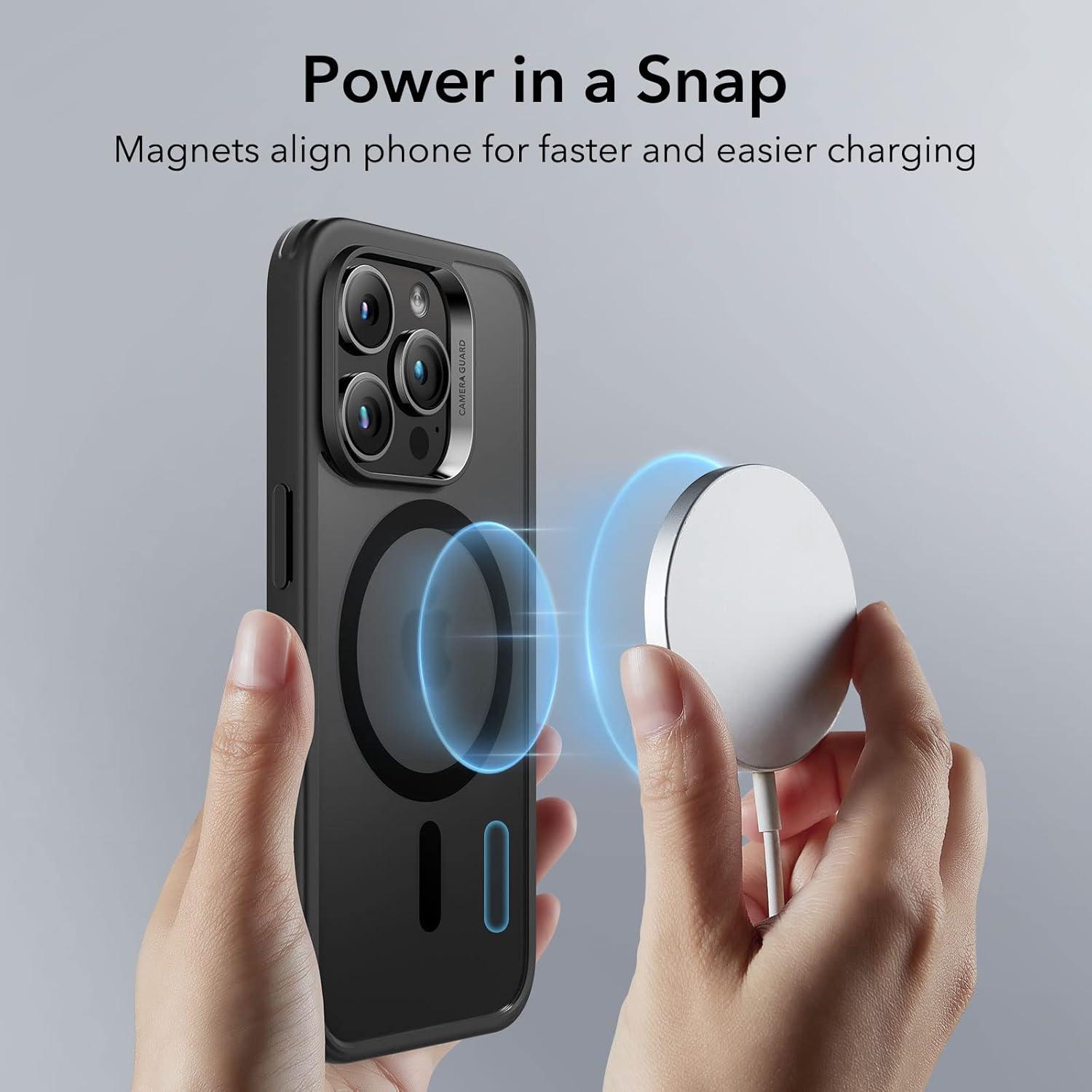 imageESR for iPhone Air Case Camera Control Compatible with MagSafe Shockproof MilitaryGrade Protection Magnetic Phone Case for iPhone 17 Air Case ClearCFrosted Black