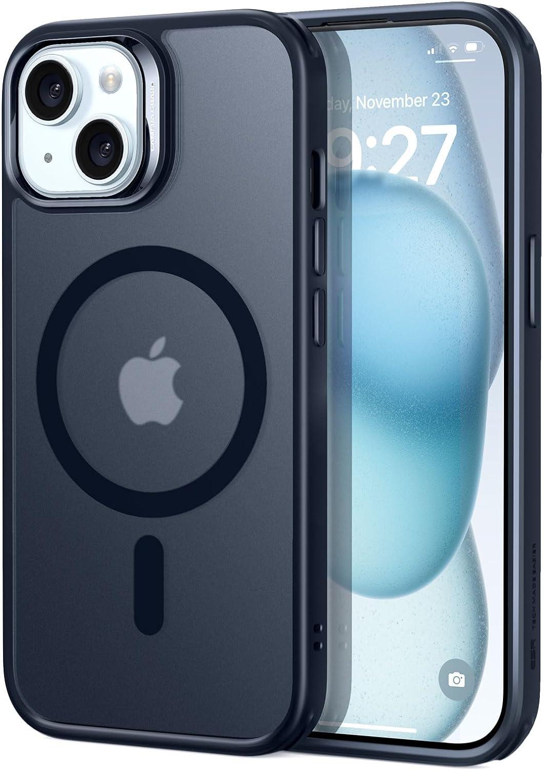 imageESR for iPhone Air Case Camera Control Compatible with MagSafe Shockproof MilitaryGrade Protection Magnetic Phone Case for iPhone 17 Air Case ClearCFrosted Black