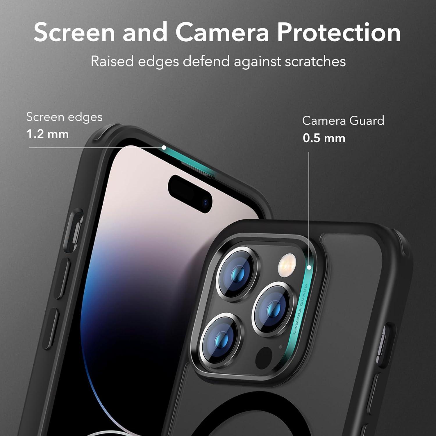 imageESR for iPhone Air Case Camera Control Compatible with MagSafe Shockproof MilitaryGrade Protection Magnetic Phone Case for iPhone 17 Air Case ClearCFrosted Black