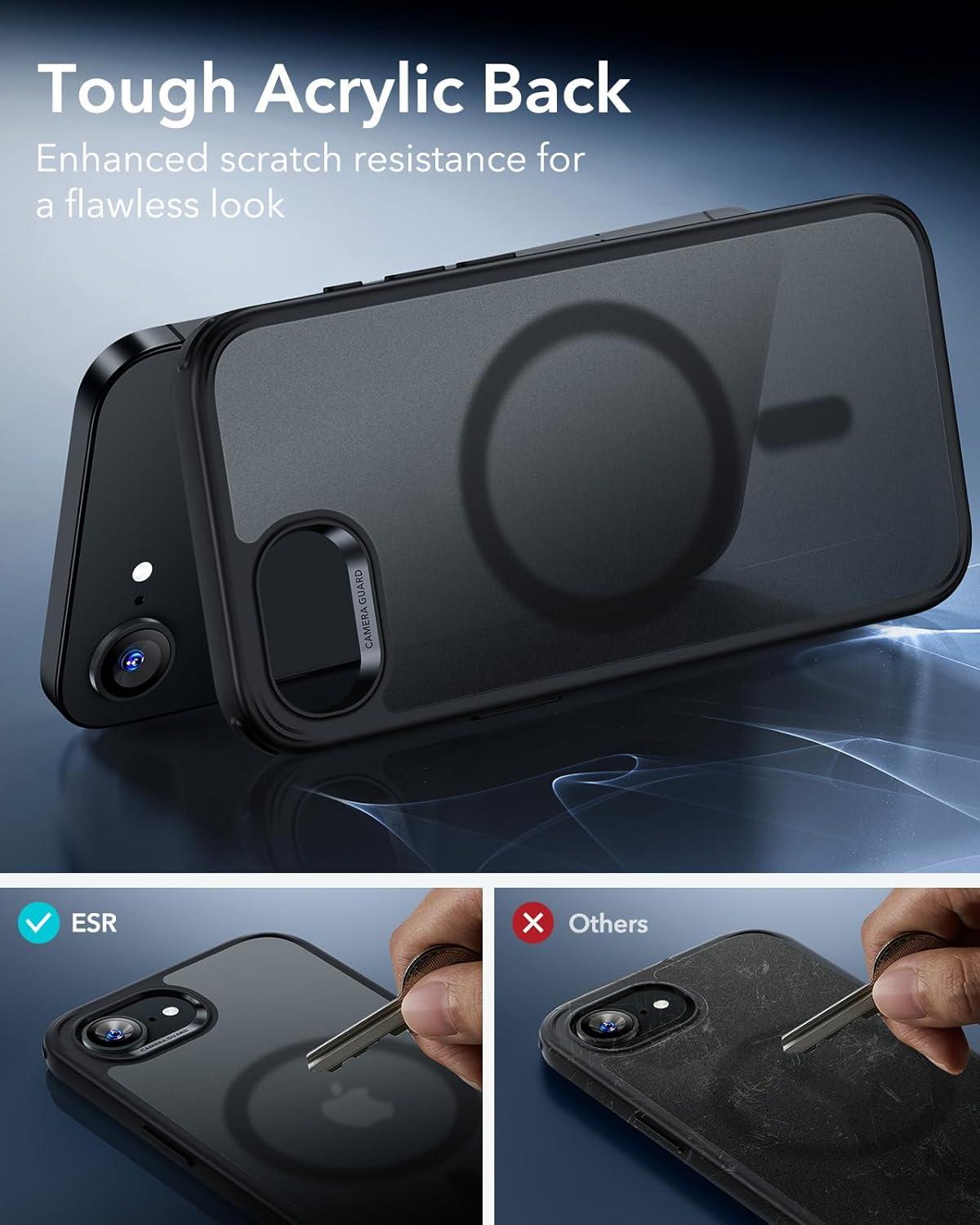 imageESR for iPhone Air Case Camera Control Compatible with MagSafe Shockproof MilitaryGrade Protection Magnetic Phone Case for iPhone 17 Air Case ClearCFrosted Black
