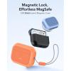 ESR for AirPods Pro 3 Case, Compatible with AirPods Pro 3rd Generation Case (2025), Compatible with MagSafe, Full Drop Protection Cover with Lanyard, White(Orange)