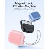 ESR for AirPods Pro 3 Case, Compatible with AirPods Pro 3rd Generation Case (2025), Compatible with MagSafe, Full Drop Protection Cover with Lanyard, White(Pink)