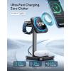 ESR for MagSafe Charger Stand, 3 in 1 Charging Station with CryoBoost, Phone-Cooling Wireless Charging, 15W MagSafe Stand, for iPhone 17/16/15/14/13/12, AirPods, Apple Watch, Black(Black)