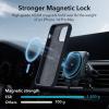 ESR for iPhone 17 Pro Max Case with Stash Stand, Camera Control Cover Compatible with MagSafe, Military-Grade Drop Protection Magnetic Phone Case, Scratch-Resistant Back Cover,Frosted Orange(D-Black)