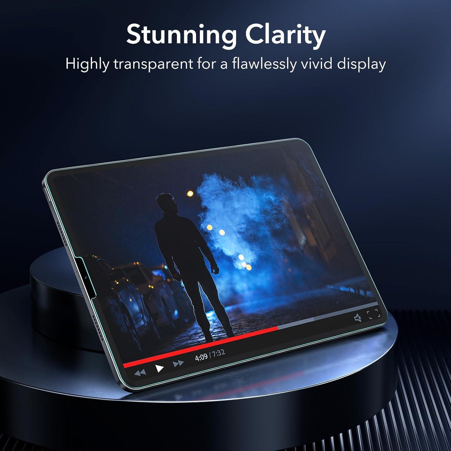 imageESR 2 Pack Screen Protector for iPad Pro 13 Inch M5M4 20252024 Tempered Glass Film with Easy Application Tray Scratch Resistant HD Clarity2 Pack with Flawless Fit Tray Classic