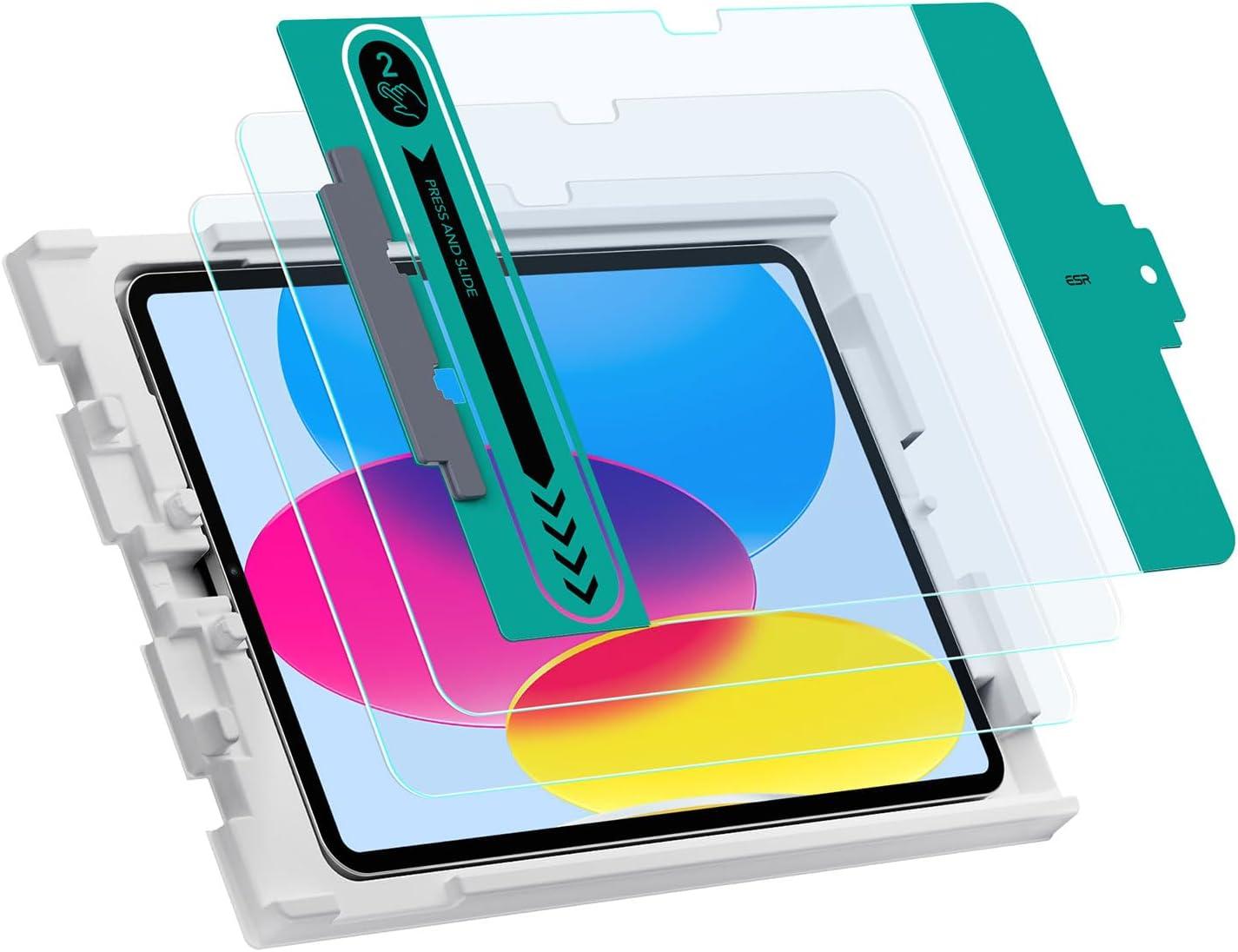 imageESR 2 Pack Screen Protector for iPad Pro 13 Inch M5M4 20252024 Tempered Glass Film with Easy Application Tray Scratch Resistant HD Clarity2 Pack with Flawless Fit Tray Classic