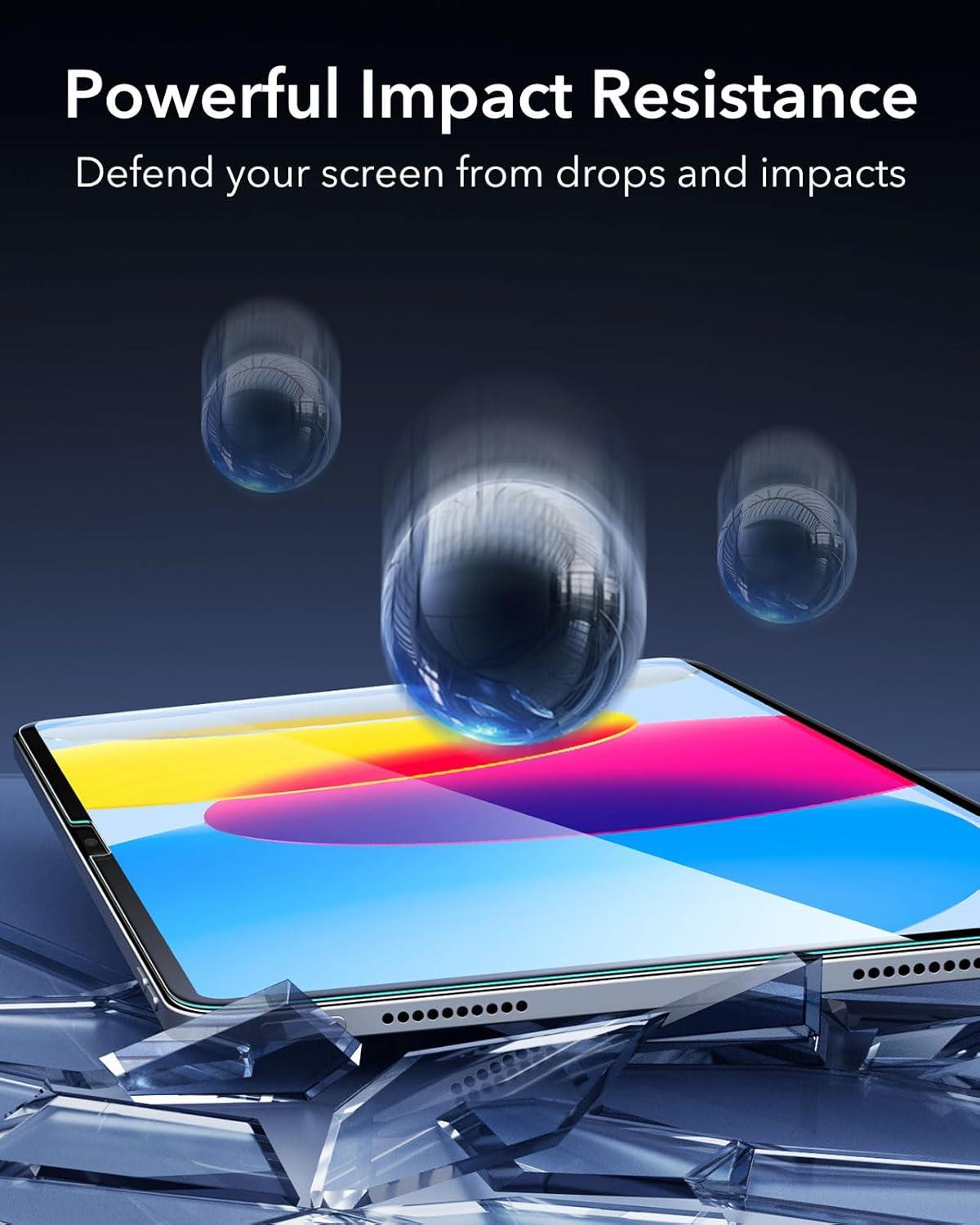 imageESR 2 Pack Screen Protector for iPad Pro 13 Inch M5M4 20252024 Tempered Glass Film with Easy Application Tray Scratch Resistant HD Clarity2 Pack with Flawless Fit Tray Classic