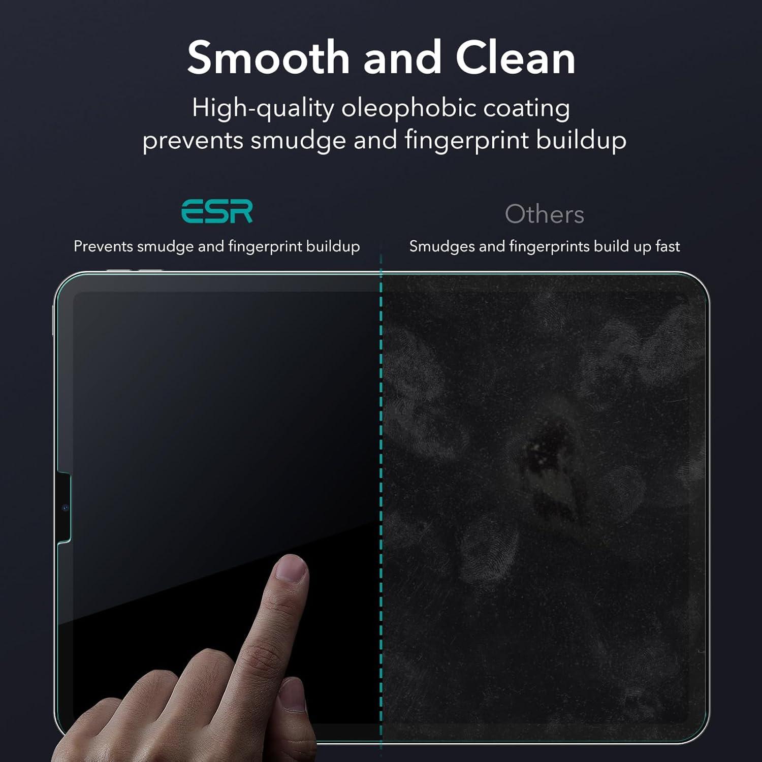 imageESR 2 Pack Screen Protector for iPad Pro 13 Inch M5M4 20252024 Tempered Glass Film with Easy Application Tray Scratch Resistant HD Clarity2 Pack with Flawless Fit Tray Classic