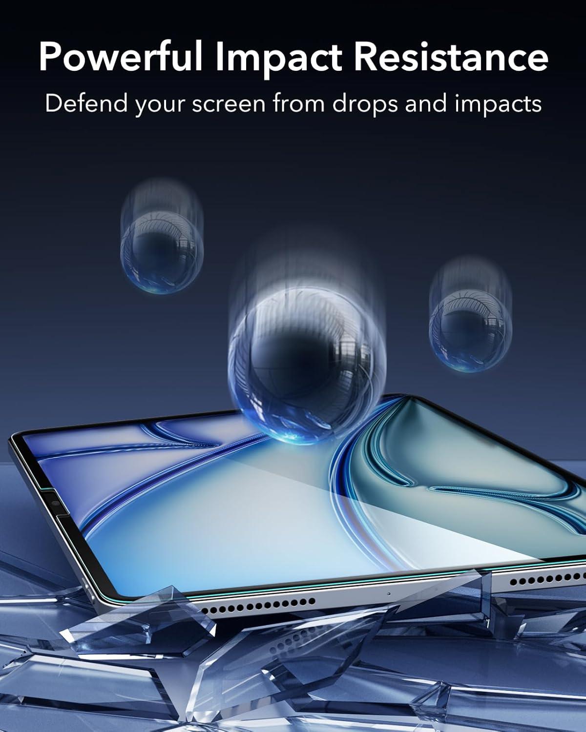 imageESR 2 Pack Screen Protector for iPad Pro 13 Inch M5M4 20252024 Tempered Glass Film with Easy Application Tray Scratch Resistant HD Clarity2 Pack with Flawless Fit Tray Classic