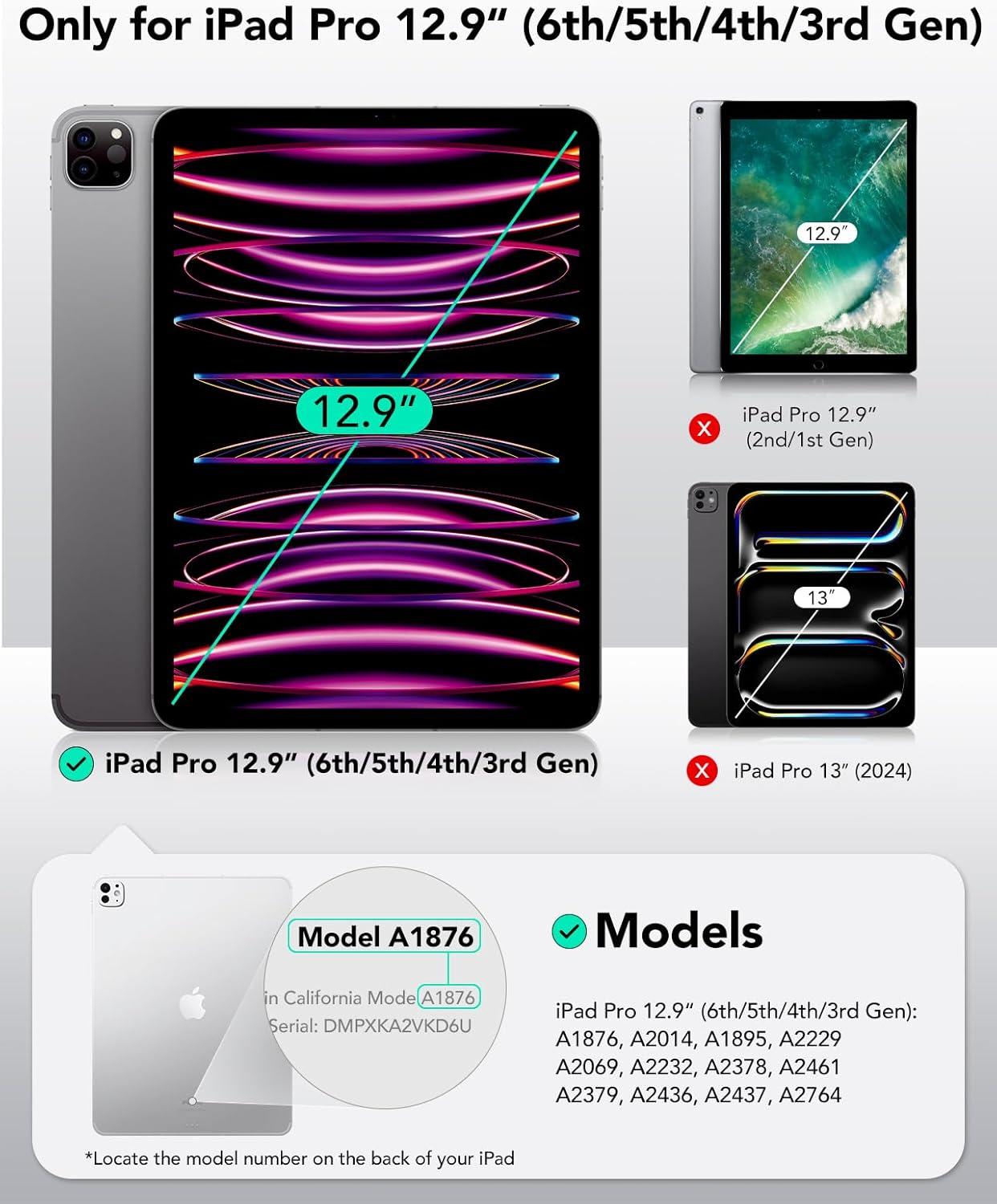 imageESR 2 Pack Screen Protector for iPad Pro 13 Inch M5M4 20252024 Tempered Glass Film with Easy Application Tray Scratch Resistant HD Clarity2 Pack with Flawless Fit Tray Classic