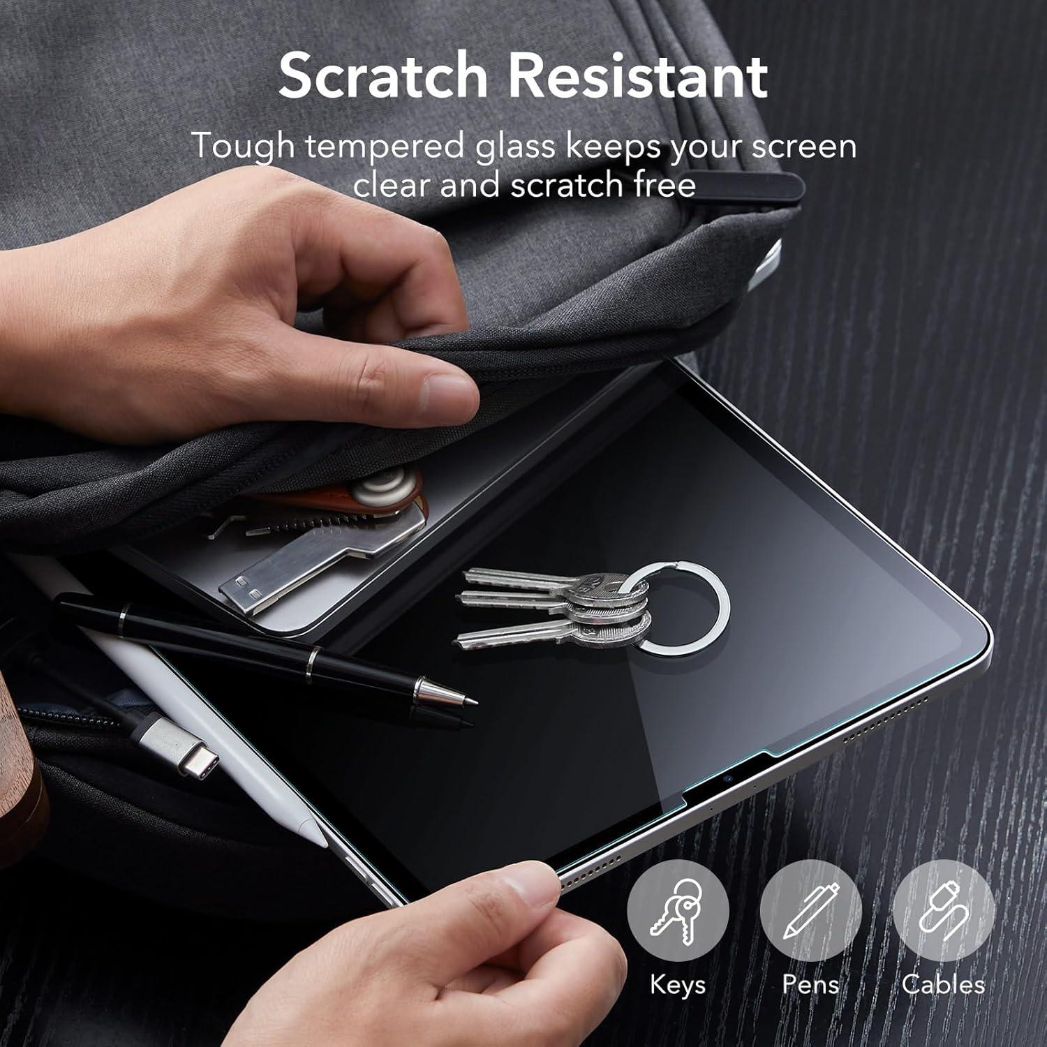 imageESR 2 Pack Screen Protector for iPad Pro 13 Inch M5M4 20252024 Tempered Glass Film with Easy Application Tray Scratch Resistant HD Clarity2 Pack with Flawless Fit Tray Classic