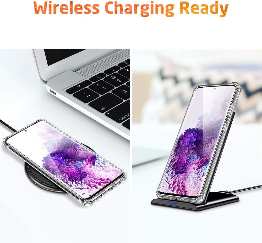 imageESR Air Armor Designed for The Samsung Galaxy S20 Ultra Case ShockAbsorbing ScratchResistant Military Grade Protection Hard PC Flexible TPU Frame for Galaxy S20 Ultra 2020 Clear
