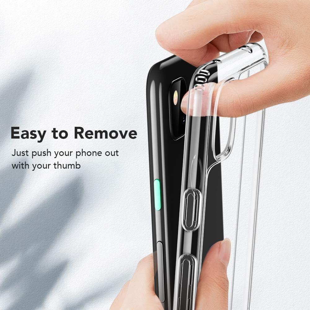 imageESR Google Pixel 4a Case 9H TemperedGlass Back Cover MilitaryGrade Drop Protection ScratchResistant Flexible TPU Bumper Hybrid Case Shockproof Slim Phone Cover Clear