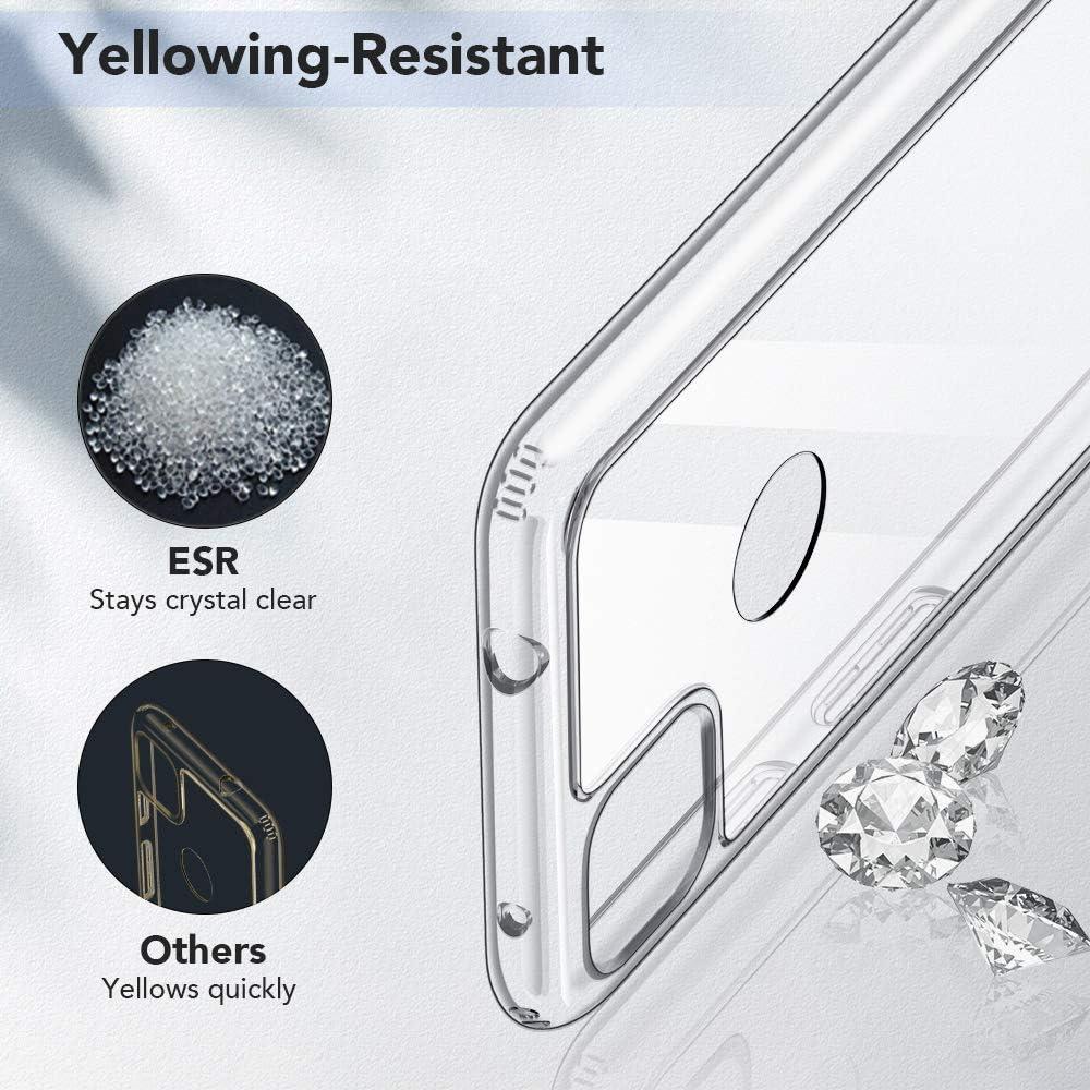 imageESR Google Pixel 4a Case 9H TemperedGlass Back Cover MilitaryGrade Drop Protection ScratchResistant Flexible TPU Bumper Hybrid Case Shockproof Slim Phone Cover Clear
