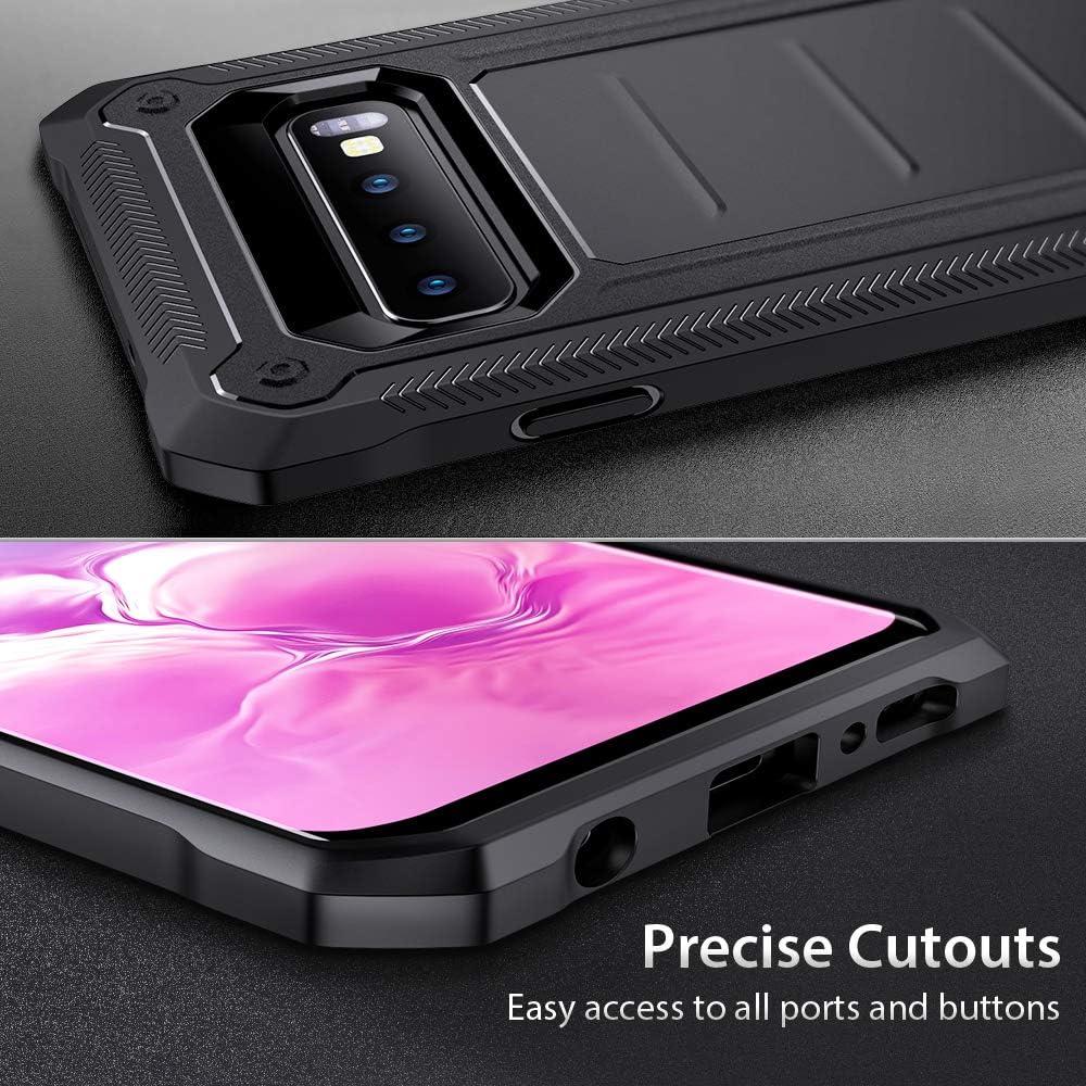 imageESR Machina Rugged Samsung Galaxy S10 Case Flexible and Textured Design TPU UltraThin Slim Stylish Shockproof Protective Cover Secure Grip for The Samsung Galaxy S10 2019 Black