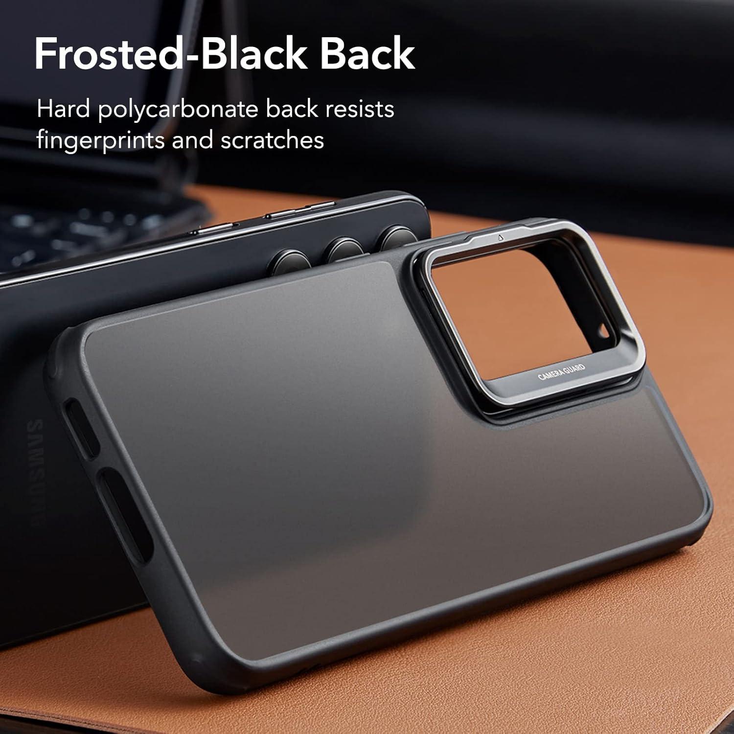 imageESR for Samsung Galaxy S23 Classic Kickstand Case Adjustable Builtin Camera Ring Stand MilitaryGrade Drop Protection Slim Case Cover for Samsung S23 Shockproof ScratchResistant Frosted Black