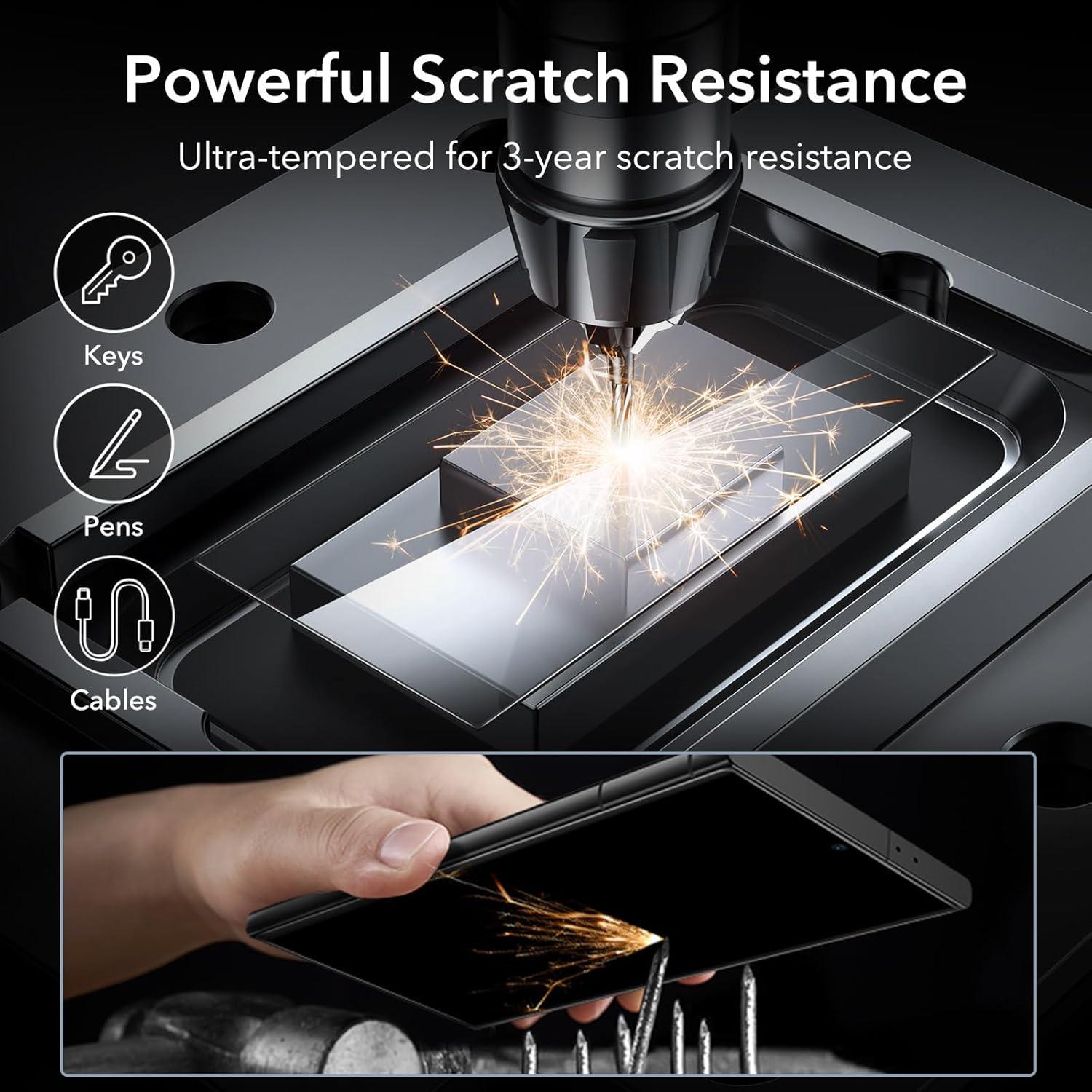 imageESR for Samsung Galaxy S24 Ultra Screen Protector 2 Pack Tempered Glass with Easy Installation Frame for Samsung Galaxy S24 Ultra MilitaryGrade Protection Ultra Tough Scratch Resistant