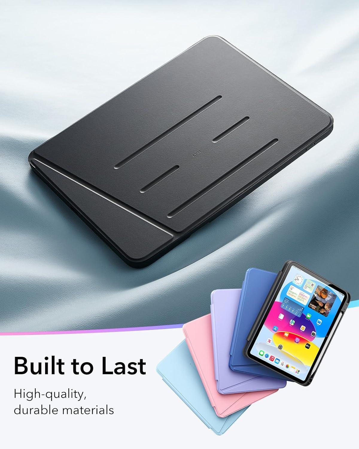 imageESR for iPad A16 Case iPad 11th10th Generation Case 20252022 Vertical Stand Cover Multi Stand Angles UltraStable Cover with Pencil Holder Flip Series Black 20252022 Multi Stand Angles UltraStable Cover with Pencil Holder BlackBlack