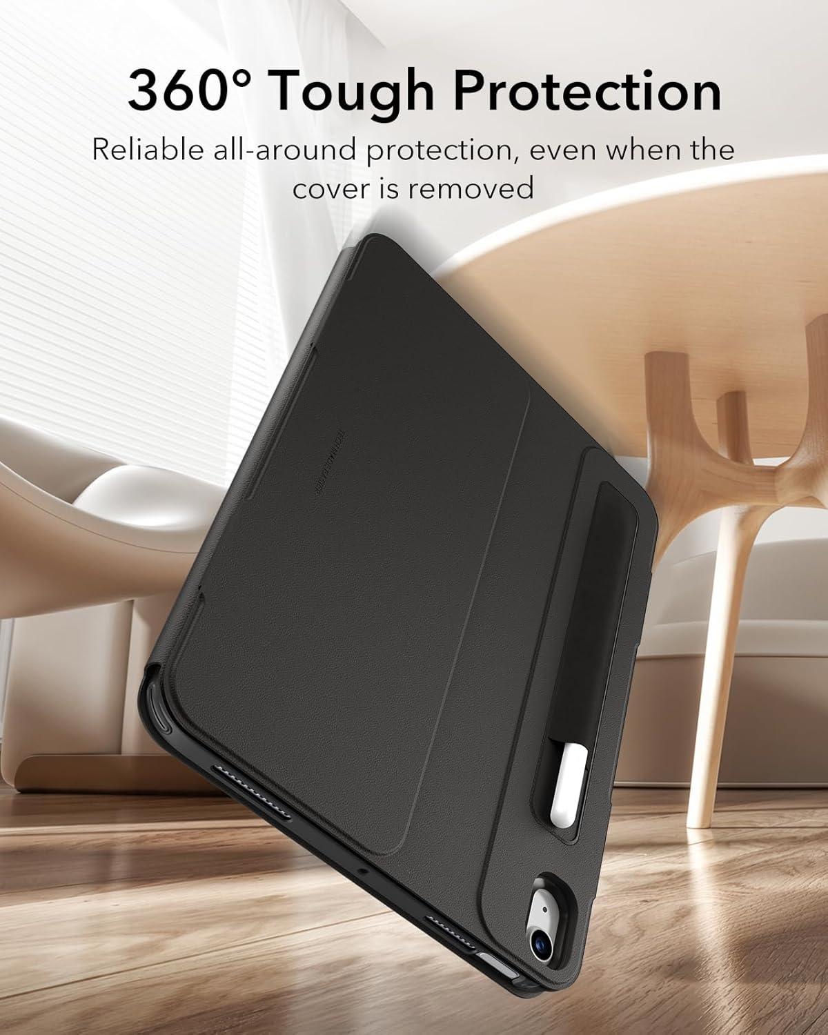 imageESR for iPad Air 13 Inch Case 20252024 M3M2 Removable Magnetic Cover Adjustable PortraitLandscape Stand with Raised Screen View 9 Standing Angles Shift Series BrownDurable Black