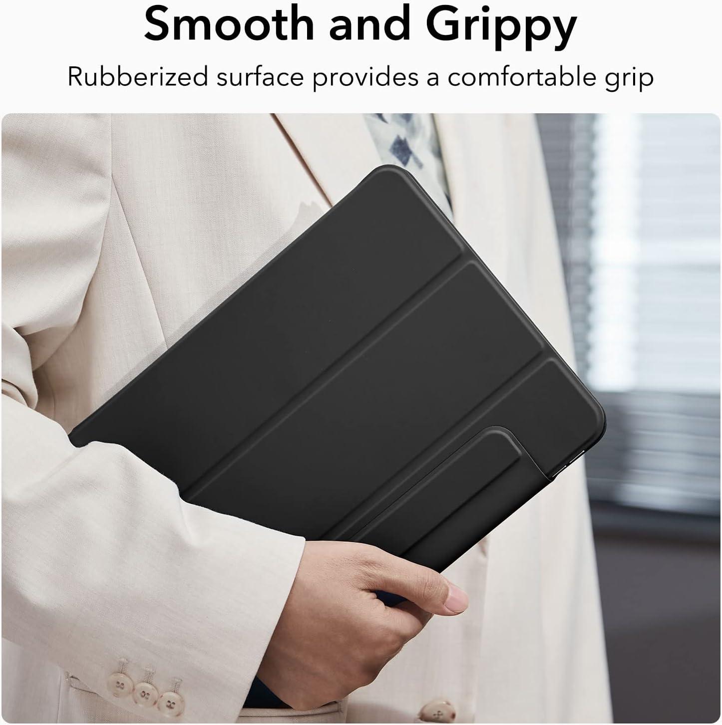 imageESR for iPad Pro 13 Inch Case M5M4 20252024 Powerful Magnetic Attachment Slim Trifold Stand Case Supports Pencil Pro amp PencilUSBC Auto WakeSleep Rebound Series GreenBlack
