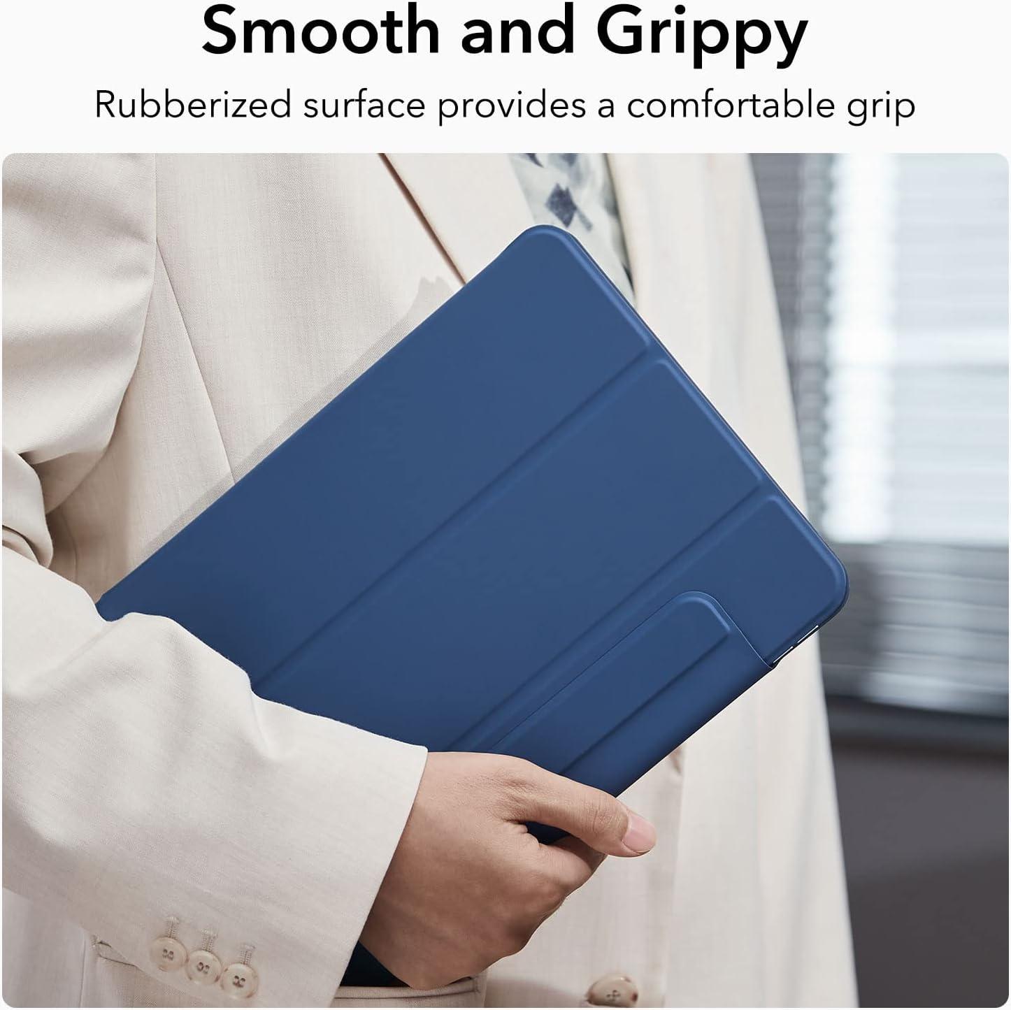 imageESR for iPad Pro 13 Inch Case M5M4 20252024 Powerful Magnetic Attachment Slim Trifold Stand Case Supports Pencil Pro amp PencilUSBC Auto WakeSleep Rebound Series GreenNavy Blue