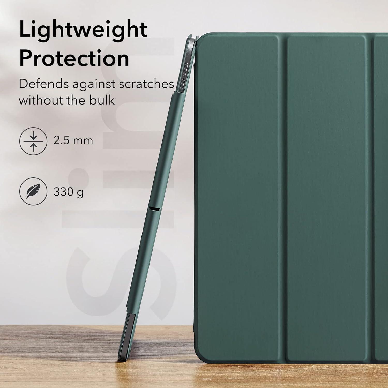 imageESR for iPad Pro 13 Inch Case M5M4 20252024 Powerful Magnetic Attachment Slim Trifold Stand Case Supports Pencil Pro amp PencilUSBC Auto WakeSleep Rebound Series GreenGreen