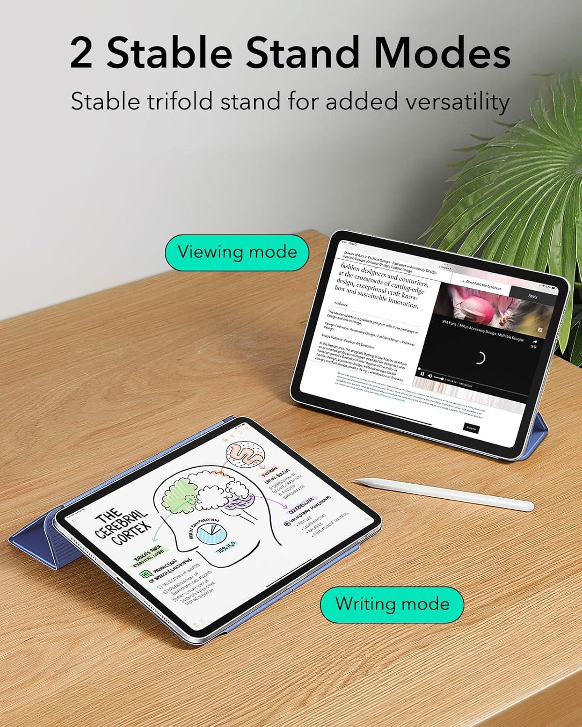 imageESR for iPad Pro 13 Inch Case M5M4 20252024 Powerful Magnetic Attachment Slim Trifold Stand Case Supports Pencil Pro amp PencilUSBC Auto WakeSleep Rebound Series GreenLavender