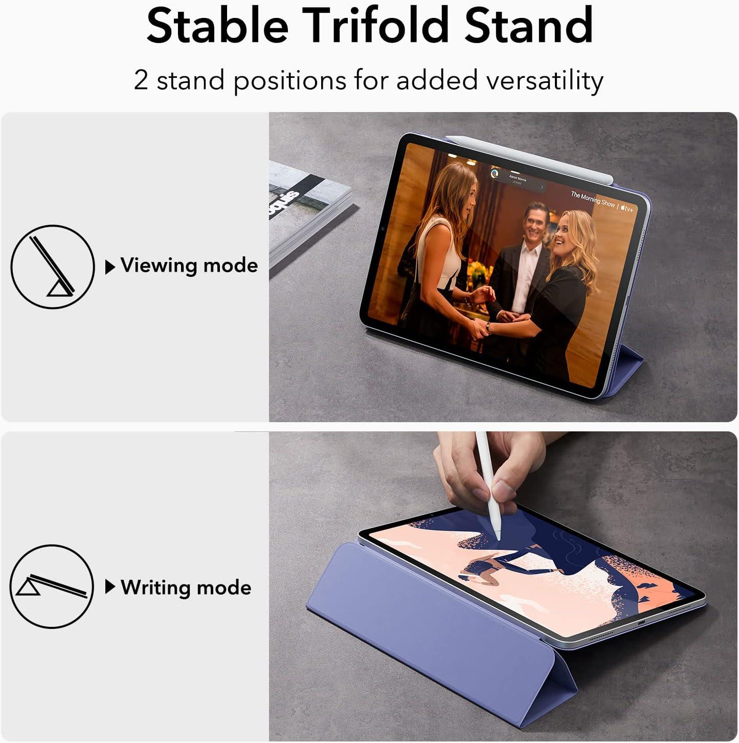imageESR for iPad Pro 13 Inch Case M5M4 20252024 Powerful Magnetic Attachment Slim Trifold Stand Case Supports Pencil Pro amp PencilUSBC Auto WakeSleep Rebound Series GreenLavender